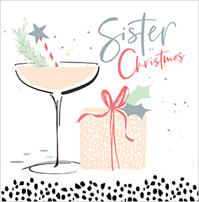 Sister at Christmas Card
