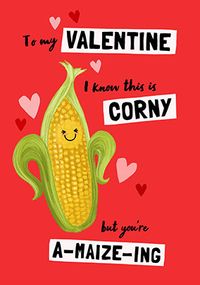 Tap to view I Know This is Corny Valentine's Day Card