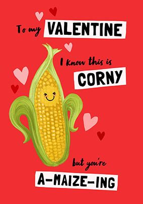 I Know This is Corny Valentine's Day Card