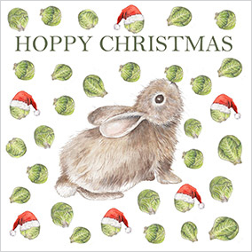 Bunny Rabbit Christmas Card