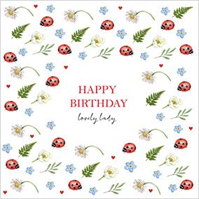 Lovely Lady Birthday Card