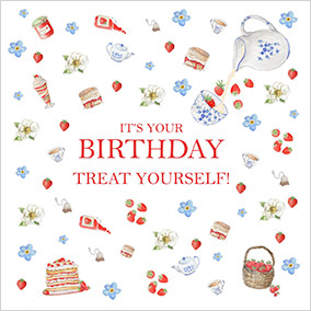 Cream Tea Treat Birthday Card
