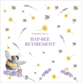 Wishing a Hap-bee Retirement Card