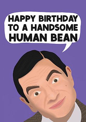 Human Bean Birthday Card