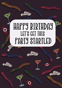 Tap to view Party Started Spooky Birthday Card