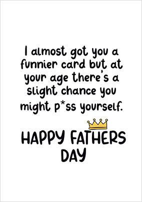 Funnier Card Father's Day Card