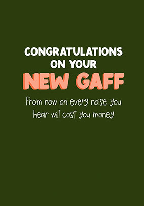 Congratulations New Gaff Card