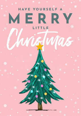 A Merry Little Christmas Tree Card