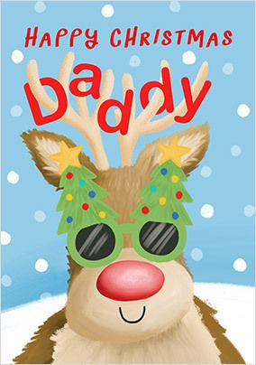 Daddy Rudolph Christmas Card