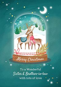 Tap to view Sister and Brother in Law Deer Christmas Card