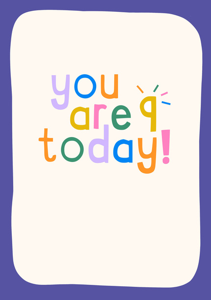 You are 9 Today! Birthday Card