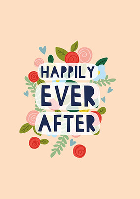 Happily Ever After Wedding Card