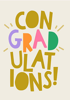 Big Congradulations Graduation Card