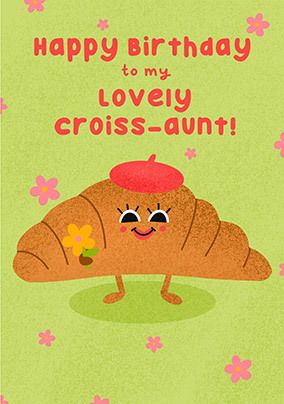 Photo of Lovely Croiss-aunt Birthday Card