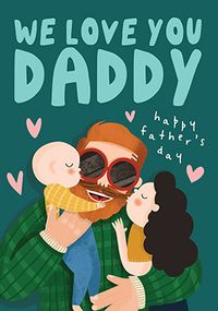 Tap to view We Love You Daddy Father's Day Card