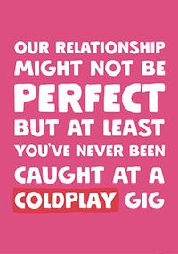 Tap to view Coldplay Concert Happy Anniversary Relationship Card