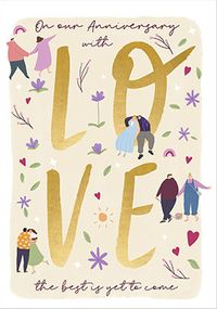 Tap to view On Our Anniversary With Love Card