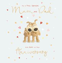 Tap to view Boofle Mum And Dad Square Anniversary Card