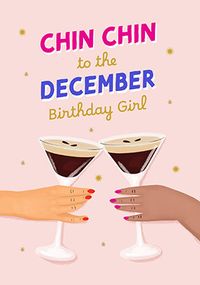 Tap to view Chin Chin December Birthday Card
