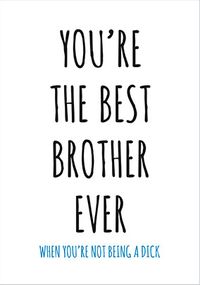 Tap to view Best Brother Funny Birthday Card