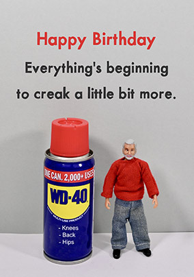Everything's Creaking Birthday Card