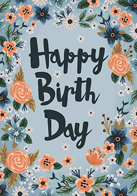 Flowery Birthday Card