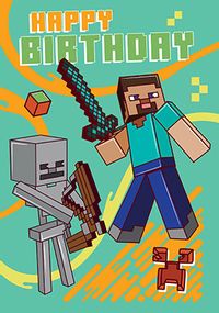 Tap to view Minecraft Happy Birthday Card