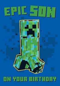 Tap to view Minecraft Son Birthday Card