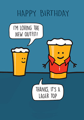 Larger Top Birthday Card