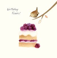 Tap to view Birthday Tweets Watercolour Card