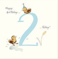 Tap to view 2 Today Watercolour Ducklings Birthday Card