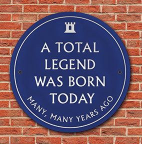 A Total Legend Was Born Today Birthday Card
