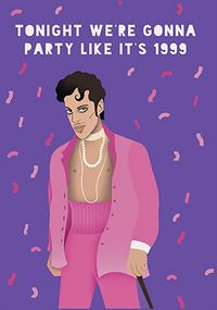Tap to view Party Like It's 1999 Prince Spoof Birthday Card