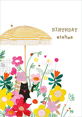 Floral Birthday Wishes Card