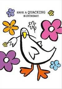 Tap to view Doodle Quacking Birthday Card