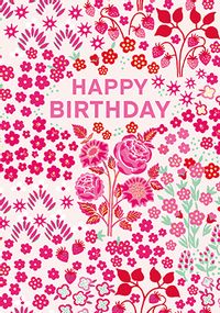 Tap to view Cath Kidston Ditsy Pink Floral Birthday Card
