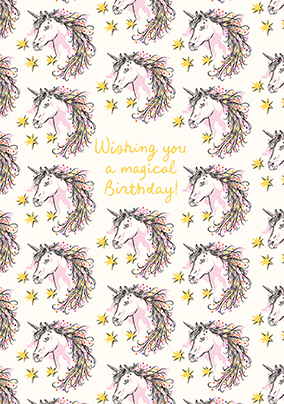 Cath Kidston Unicorn Birthday Card