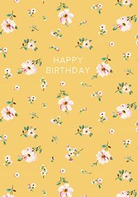 Tap to view Cath Kidston Yellow Floral Birthday Card