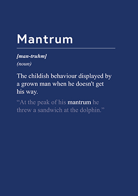 Mantrum Birthday Card