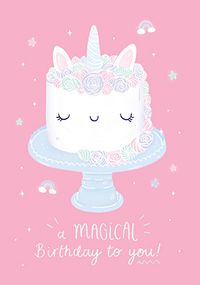 Tap to view Unicorn Cake Birthday Card