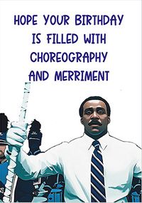 Tap to view Choreography and Merriment Severance Spoof Birthday Card