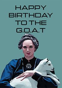 Tap to view Happy Birthday to the G.O.A.T Severance Spoof Card