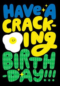 Tap to view Typographic Have a Cracking Birthday Card