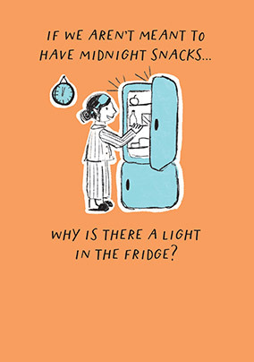 Midnight Snacks Birthday Card