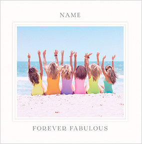 Forever Fabulous Square Birthday Card