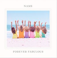 Tap to view Forever Fabulous Square Birthday Card