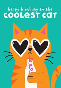 Tap to view Coolest Cat Birthday Card