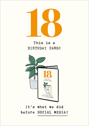 What We Did Before Social Media Birthday Card