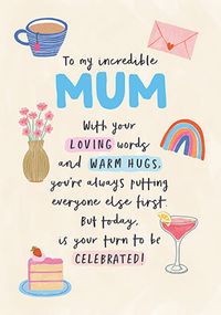 Tap to view Your Turn To Be Celebrated Mum Birthday Card