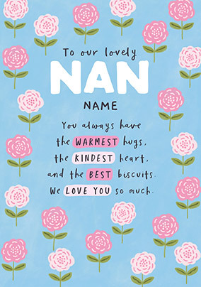 We Love You So Much Nan Birthday Card